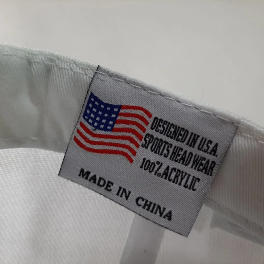 America Est 1776 Mens Embroidered Hat Cap White Ad